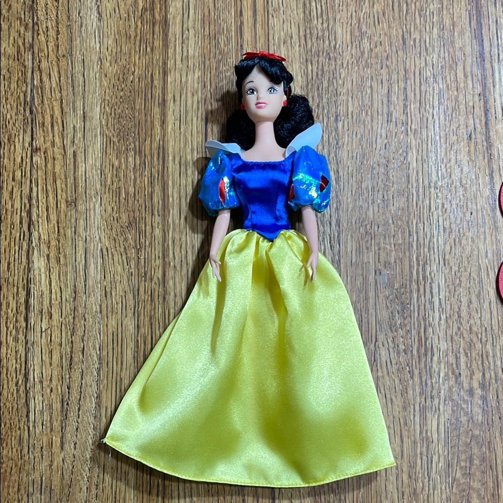 Disney Yellow and Blue Doll with Long Skirt and Royal Blue Bodice